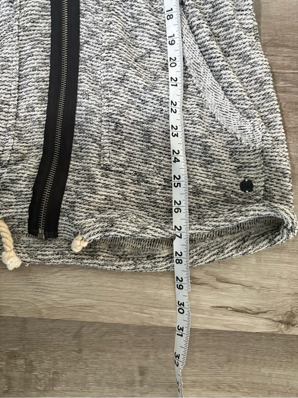 Billabong Women’s Small Hooded Zip Up Poncho Cardigan Gray Short Sleeve - Picture 9 of 9